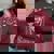 In My Feral Era Raccoon With Moon Trash Panda Women's Oversized Sweatshirt Maroon In My Feral Era Raccoon With Moon Trash Panda Women's Oversized Sweatshirt Maroon