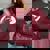 Raccoon Guitarist Women's Oversized Sweatshirt | Fun Meme Design Maroon Raccoon Guitarist Women's Oversized Sweatshirt | Fun Meme Design Maroon