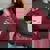 Raccoon Lover Women's Oversized Sweatshirt - Cozy Animal Charm Maroon Raccoon Lover Women's Oversized Sweatshirt - Cozy Animal Charm Maroon