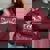 Raccoon Print Women's Oversized Sweatshirt – Cute Animal Design Maroon