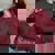 Raccoon Sarcastic Oversized Sweatshirt for Women - Playful and Cozy Maroon Raccoon Sarcastic Oversized Sweatshirt for Women - Playful and Cozy Maroon