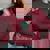 Sarcastic Raccoon Cowboy Women's Oversized Sweatshirt - Fun Vibes Maroon Sarcastic Raccoon Cowboy Women's Oversized Sweatshirt - Fun Vibes Maroon