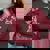 Sarcastic Raccoon Women's Oversized Sweatshirt - Cute But Feral Maroon Sarcastic Raccoon Women's Oversized Sweatshirt - Cute But Feral Maroon