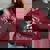 Save The Trash Pandas Raccoon Animal Lover Women's Oversized Sweatshirt Maroon Save The Trash Pandas Raccoon Animal Lover Women's Oversized Sweatshirt Maroon