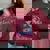 Strawberry Jams But My Dont Raccoon Women's Oversized Sweatshirt Maroon Strawberry Jams But My Dont Raccoon Women's Oversized Sweatshirt Maroon