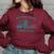 Support Local Wildlife Sweatshirt - Women's Vintage Style, Oversized Maroon Support Local Wildlife Sweatshirt - Women's Vintage Style, Oversized Maroon
