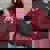 Women's Oversized Sweatshirt - Cute Raccoon Pocket Design Maroon Women's Oversized Sweatshirt - Cute Raccoon Pocket Design Maroon