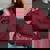 Women's Oversized Sweatshirt - Moonlit Trash Panda Design Maroon
