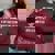 Women's Oversized Sweatshirt - Raccoon Spirit Animal Sarcastic Joke Maroon Women's Oversized Sweatshirt - Raccoon Spirit Animal Sarcastic Joke Maroon