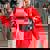 Cute Feral Panda Raccoon Women's Oversized Sweatshirt | Fun Costume Red Cute Feral Panda Raccoon Women's Oversized Sweatshirt | Fun Costume Red