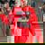 Rizz Em With The Tism Meme Autism Autistic Raccoon Women's Oversized Sweatshirt Red Rizz Em With The Tism Meme Autism Autistic Raccoon Women's Oversized Sweatshirt Red