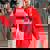 Stay Trashy Raccoon Halloween Women's Oversized Sweatshirt Red
