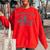 Support Local Wildlife Sweatshirt - Women's Vintage Style, Oversized Red Support Local Wildlife Sweatshirt - Women's Vintage Style, Oversized Red