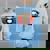 Retro Panda In Sunglasses BBQ Pool Party Panda Women's Oversized Sweatshirt Back Print Light Blue Retro Panda In Sunglasses BBQ Pool Party Panda Women's Oversized Sweatshirt Back Print Light Blue