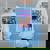 Rizz Em With The Tism Retro Raccoon Meme Women's Oversized Sweatshirt Back Print Light Blue Rizz Em With The Tism Retro Raccoon Meme Women's Oversized Sweatshirt Back Print Light Blue
