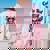 Cute Raccoon Women's Oversized Sweatshirt - Summer Fun Back Print Light Pink