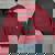 Sarcastic Raccoon Cowboy Women's Oversized Sweatshirt - Back Print Maroon