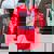 Autistic Raccoon Rizz Women's Oversized Sweatshirt - Fun Meme Style Red Autistic Raccoon Rizz Women's Oversized Sweatshirt - Fun Meme Style Red