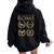 La Historia De Roma Women Oversized Hoodie Back Print Black