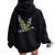 Pink Camo Duck Hunting Old School Camouflage Hunters Women Oversized Hoodie Back Print Black
