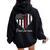 Proud Fire Mom Of A Firefighter Mother Heart Women Oversized Hoodie Back Print Black