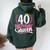 40 Años 40 Cumpleaños Birthday Queen 40 Women Oversized Hoodie Back Print Forest