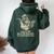 Vintage Cowboy Raccoon Hoodie - Oversized Western Humor - Women's Small Forest Vintage Cowboy Raccoon Hoodie - Oversized Western Humor - Women's Small Forest