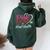 Aka Pink Goes Red Heart Health Awareness Costume For Women Women Oversized Hoodie Back Print Navy Blue