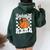 Basketball Mama Coquette Bow Game Day Sports Lover Mom Women Oversized Hoodie Back Print Navy Blue