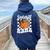 Basketball Mama Coquette Bow Game Day Sports Lover Mom Women Oversized Hoodie Back Print Forest