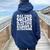 Dance Mom Life Coffee Saying Dancing Squad Women Oversized Hoodie Back Print Navy Blue