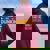 First I Drink Dunkin Then Teach Munchkins Coffee Teacher Women Oversized Hoodie Back Print Maroon