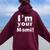 I'm Your Mami Mom Mama Mother's Day Women Oversized Hoodie Back Print Maroon