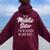Middle Sister The Reason We Have Rules Matching Sister Women Oversized Hoodie Back Print Maroon