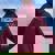 No Cumplo Años Subo De Nivel Divertido Gamer Cumpleaños Cuello Women Oversized Hoodie Back Print Maroon