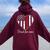 Proud Fire Mom Of A Firefighter Mother Heart Women Oversized Hoodie Back Print Maroon