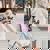 Cute But Feral Girl Summer Raccoon Funny Women Women's Hoodie Back Print Sand
