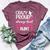 Crazy Proud Lacrosse Aunt Of A Lacrosse Player Auntie Bella Canvas T-shirt Heather Maroon