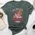 Boots Booze & Besties Nashville 2025 Girls Trip Drinking Bella Canvas T-shirt Heather Forest