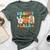 Retro Groovy Lala Grandma Hippie Family Matching Bella Canvas T-shirt Heather Forest