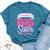 Only Child Big Sister 2025 Cute Promoted To Big Sister 2025 Bella Canvas T-shirt Heather Deep Teal