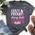 Crazy Proud Lacrosse Aunt Of A Lacrosse Player Auntie Bella Canvas T-shirt Heather Dark Grey
