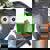Large Green Owl For Any Owl Fan Vintage Owls Bella Canvas T-shirt Heather Dark Grey