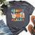 Retro Groovy Lala Grandma Hippie Family Matching Bella Canvas T-shirt Heather Dark Grey