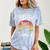 Raccoon Comfort Color Blast Retro T-Shirt - Vintage Style Ocean Raccoon Comfort Color Blast Retro T-Shirt - Vintage Style Ocean