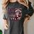 Women's Comfort Colors T-Shirt - Cute Raccoon Coffee Vintage Design Pepper