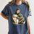 Jesus Hugging Raccoon - Vintage Women's Comfort Colors T-Shirt Denim