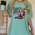Women's Comfort Colors T-Shirt - Cute Raccoon Coffee Vintage Design Chalky Mint
