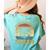 Vintage Raccoon Lovers Comfort Colors Women's T-Shirt | Quirky Back Print Chalky Mint