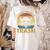 Vintage Raccoon Lovers Comfort Colors Women's T-Shirt | Quirky Back Print Ivory